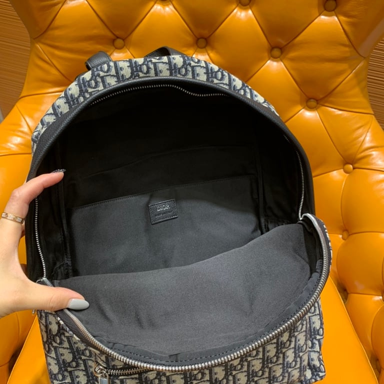 Dior Oblique Rider Backpack Blue - 5