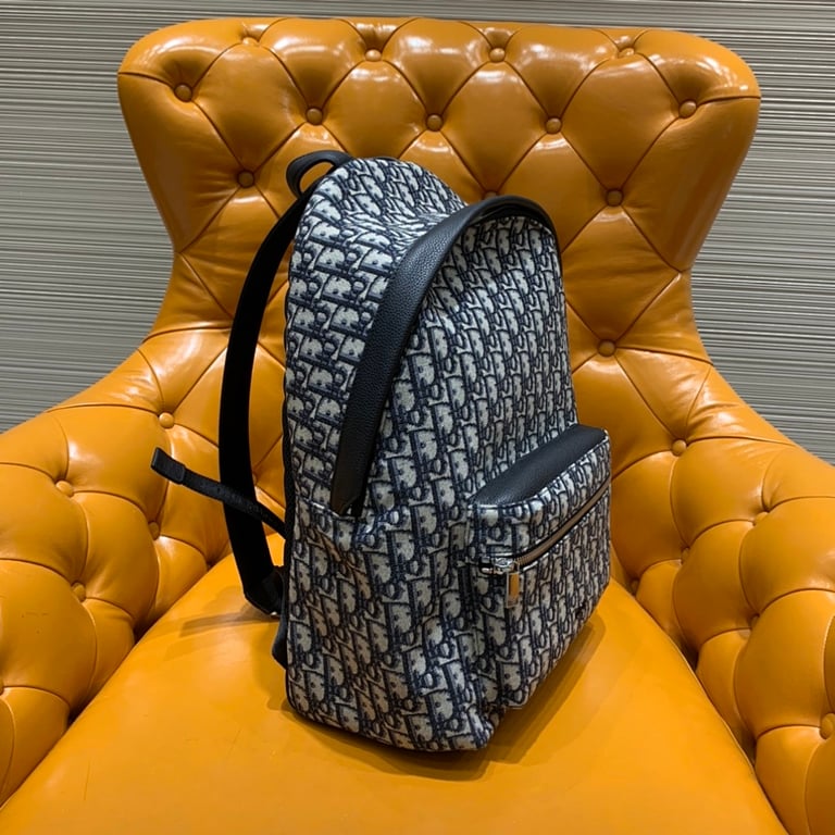 Dior Oblique Rider Backpack Blue - 9