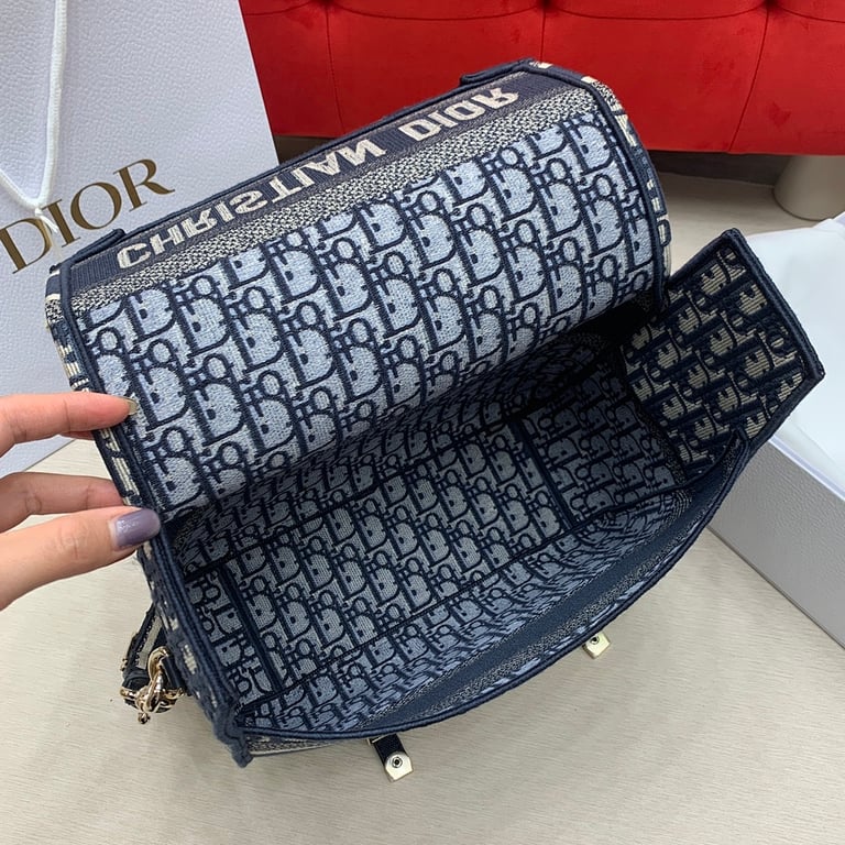 Dior Camp Large Messenger Bag Oblique Blue - 2
