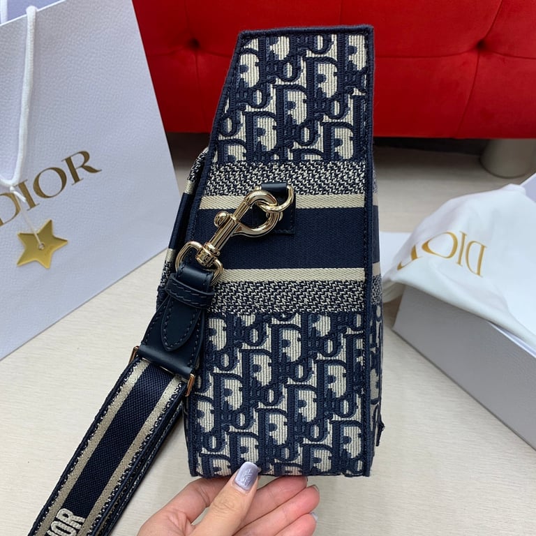 Dior Camp Large Messenger Bag Oblique Blue - 5
