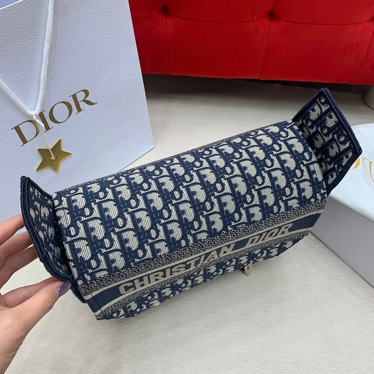 Dior Camp Large Messenger Bag Oblique Blue - 8