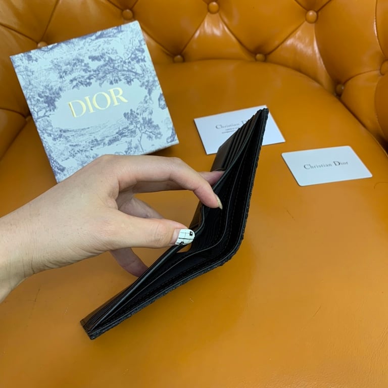 Dior Oblique Bi-fold Wallet Black - 3