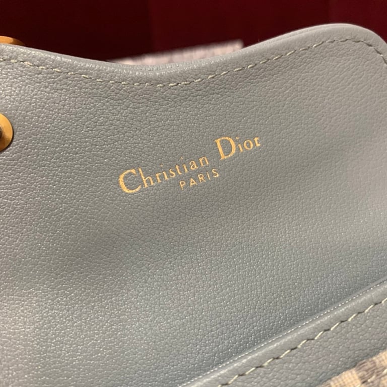 Dior Saddle Flap Card Holder Oblique Grey - 2