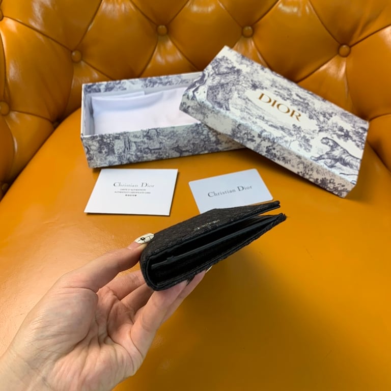 Dior Oblique Vertical Long Wallet Black - 8