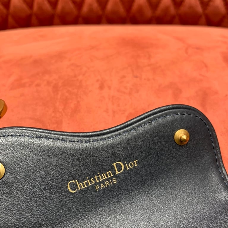 Dior Saddle Flap Card Holder Oblique Blue - 3