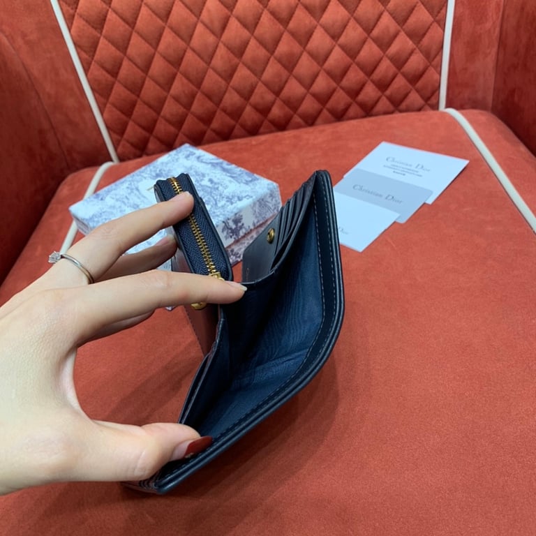 Dior 30 Montaigne Voyageur Wallet Blue Oblique - 2