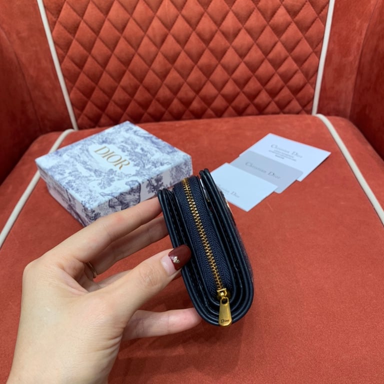 Dior 30 Montaigne Voyageur Wallet Blue Oblique - 7