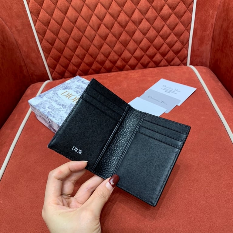 Dior Oblique Bifold Card Holder Black - 2