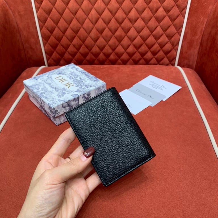 Dior Oblique Bifold Card Holder Black - 3