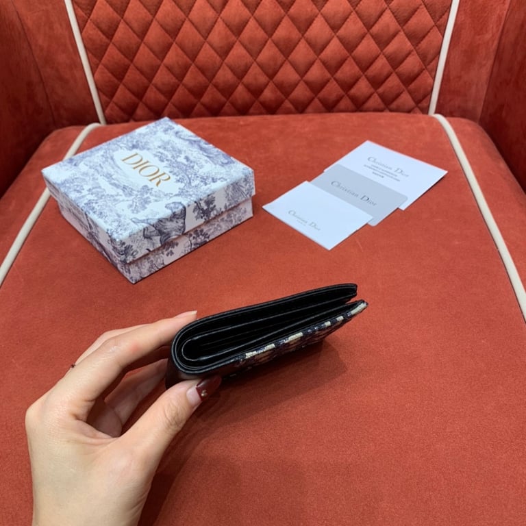 Dior Saddle Bifold Wallet Oblique - 4