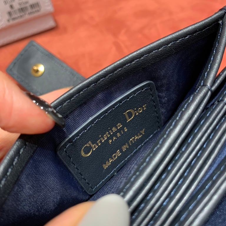 Dior Oblique Accordion Card Holder Blue - 2