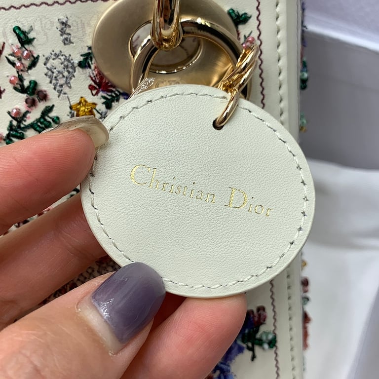 Dior Lady Dior Mini Garden Embroidery White - 2