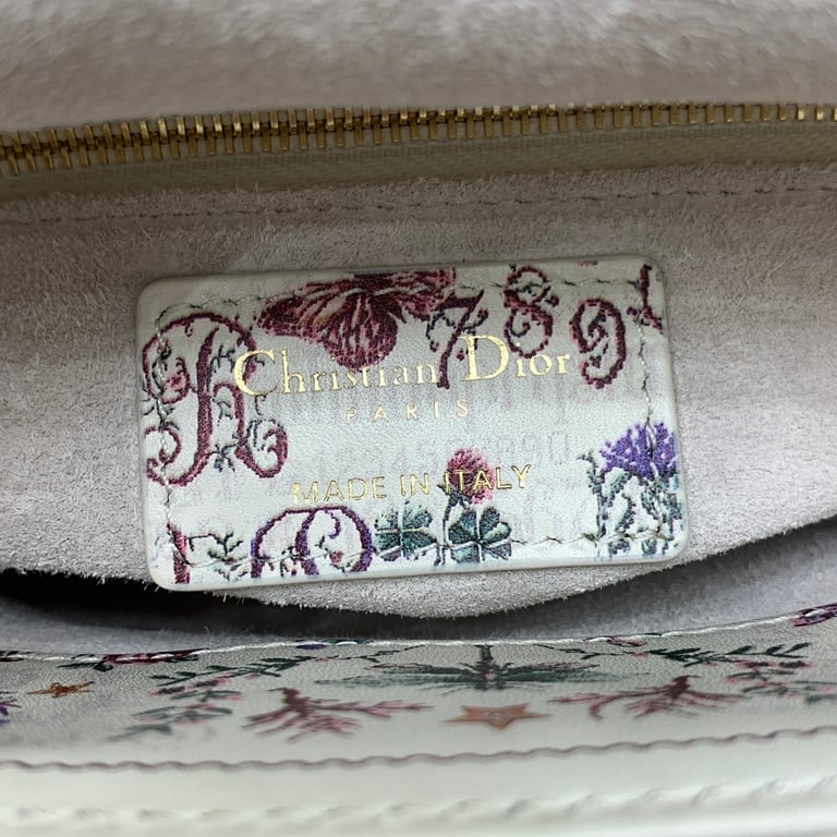 Dior Lady Dior Mini Garden Embroidery White - 3