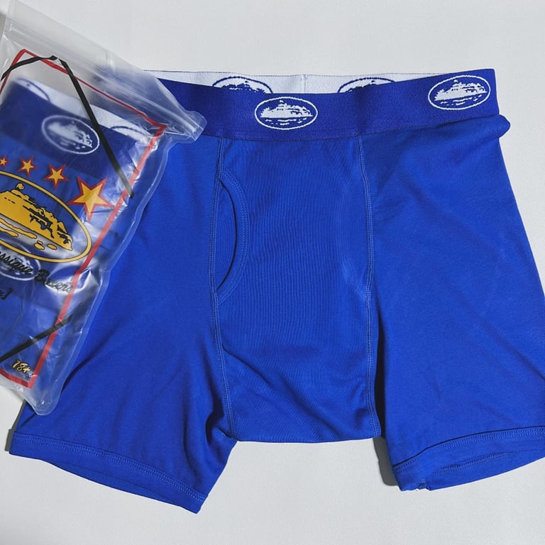 Corteiz Boxer 3-Pack Logo Blue - 14