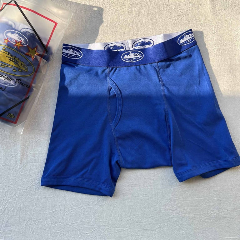 Corteiz Boxer 3-Pack Logo Blue - 5