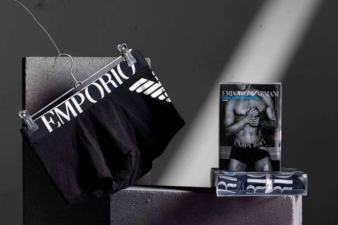 Emporio Armani Eagle Stretch Cotton Trunks 3-Pack - 26