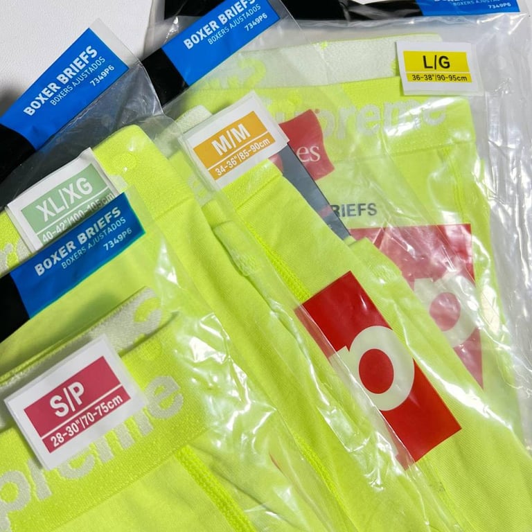 Supreme Hanes Boxer Briefs Fluorescein - 2