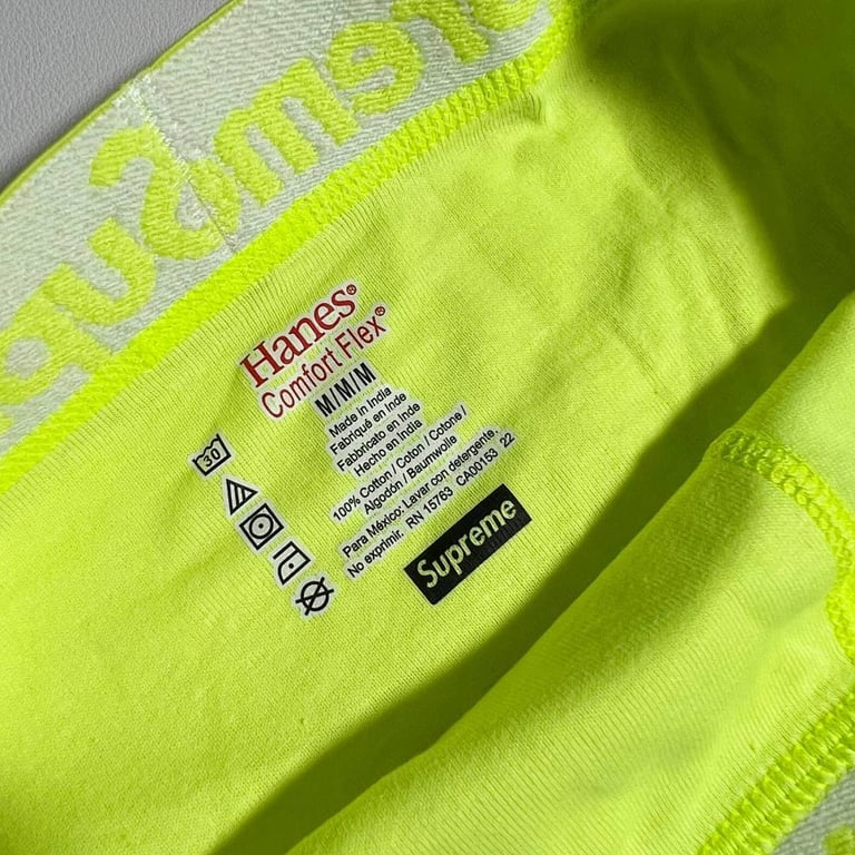 Supreme Hanes Boxer Briefs Fluorescein - 8