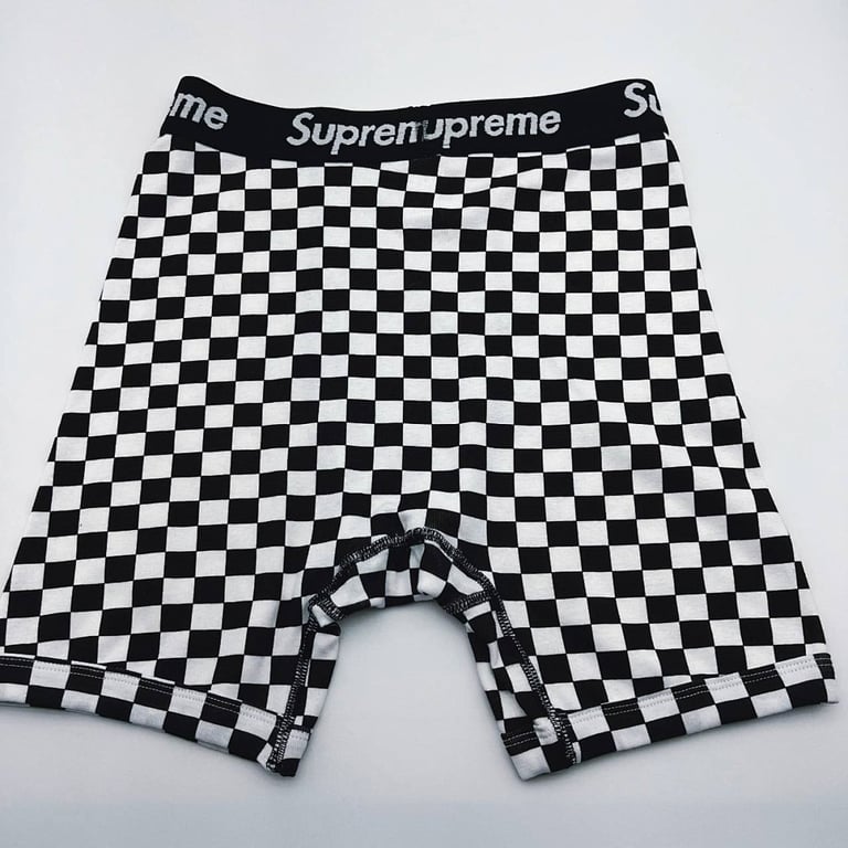 Supreme x Hanes Checkered Boxer Briefs - 4
