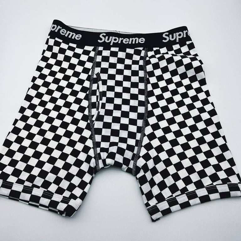 Supreme x Hanes Checkered Boxer Briefs - 5
