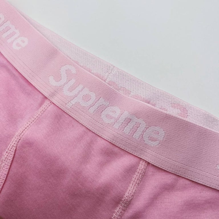 Supreme Hanes Boxer Briefs Pink - 4