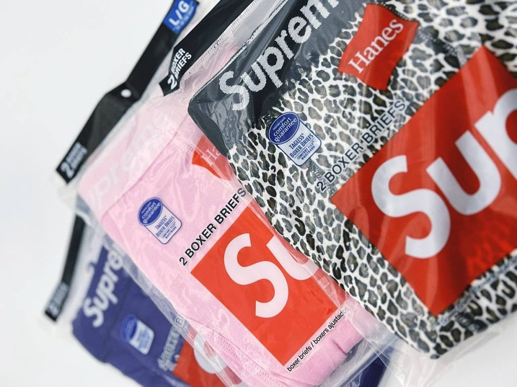Supreme Hanes Boxer Briefs Pink - 10