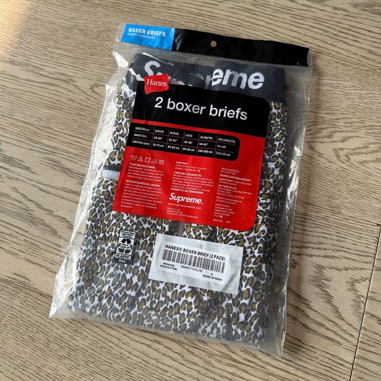 Supreme x Hanes Boxer Briefs Leopard - 9