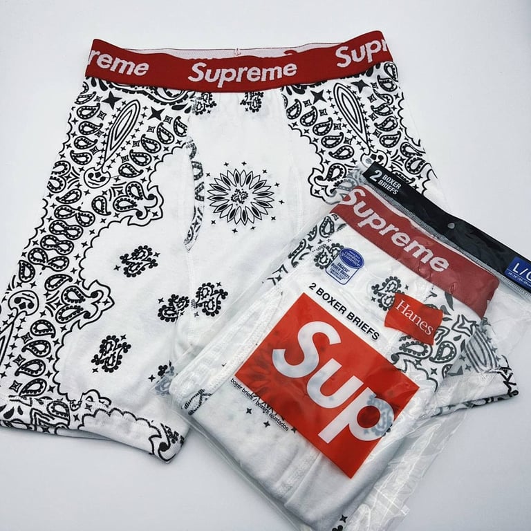 Supreme x Hanes Bandana Boxer Briefs (2-Pack) - 3