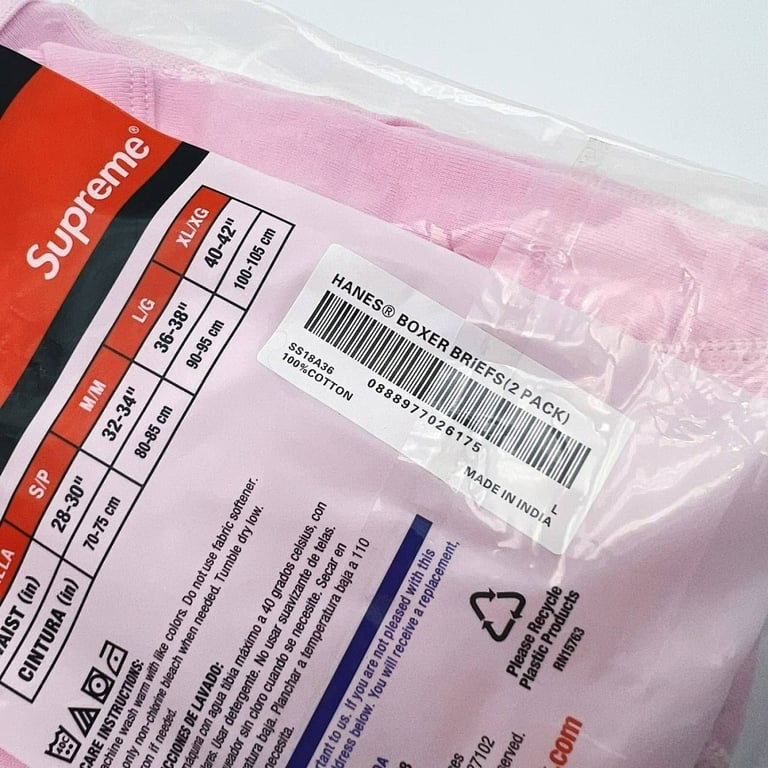 Supreme x Hanes Bandana Boxer Briefs (2-Pack) - 24