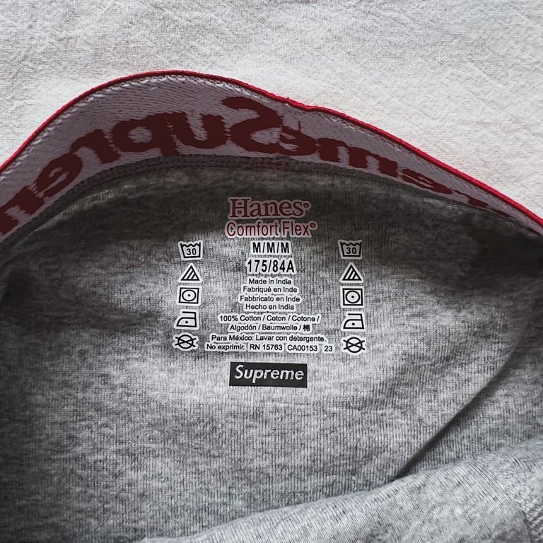 Supreme Hanes Boxer Briefs Grey - 4
