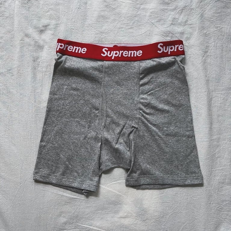 Supreme Hanes Boxer Briefs Grey - 6