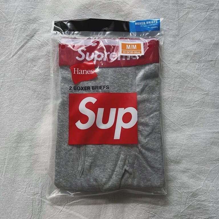 Supreme Hanes Boxer Briefs Grey - 7