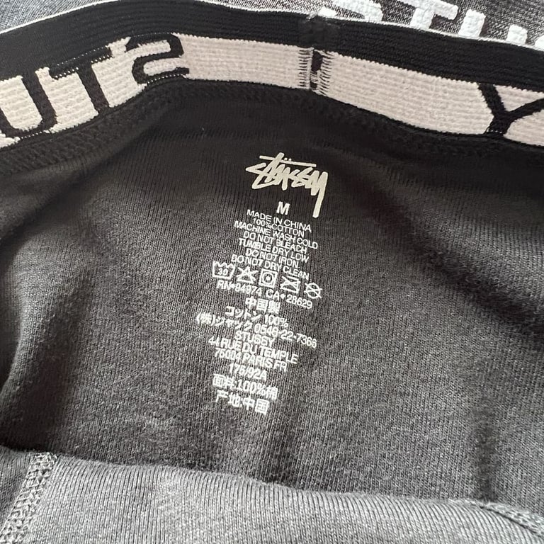 Stüssy Boxer Briefs 3-Pack Black - 7