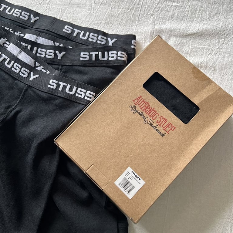 Stüssy Boxer Briefs 3-Pack Black - 9