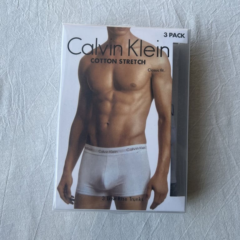 Calvin Klein 3-Pack Cotton Stretch Trunks - 4