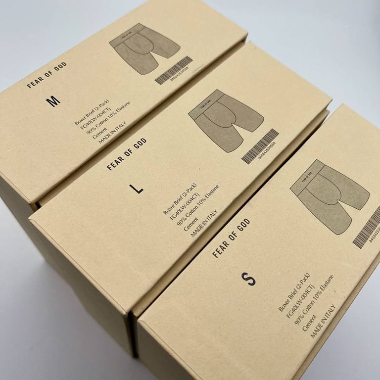 Fear of God 2-Pack Boxer Briefs Cement - 9