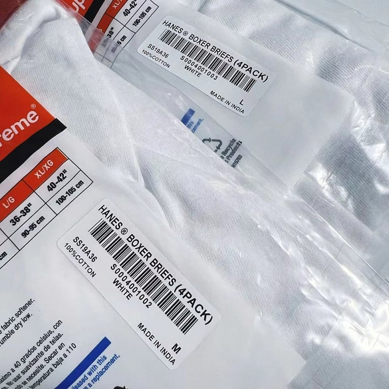 Supreme x Hanes Boxer Briefs 4-Pack - 15