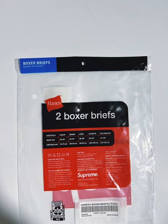 Supreme x Hanes Boxer Briefs 4-Pack - 42