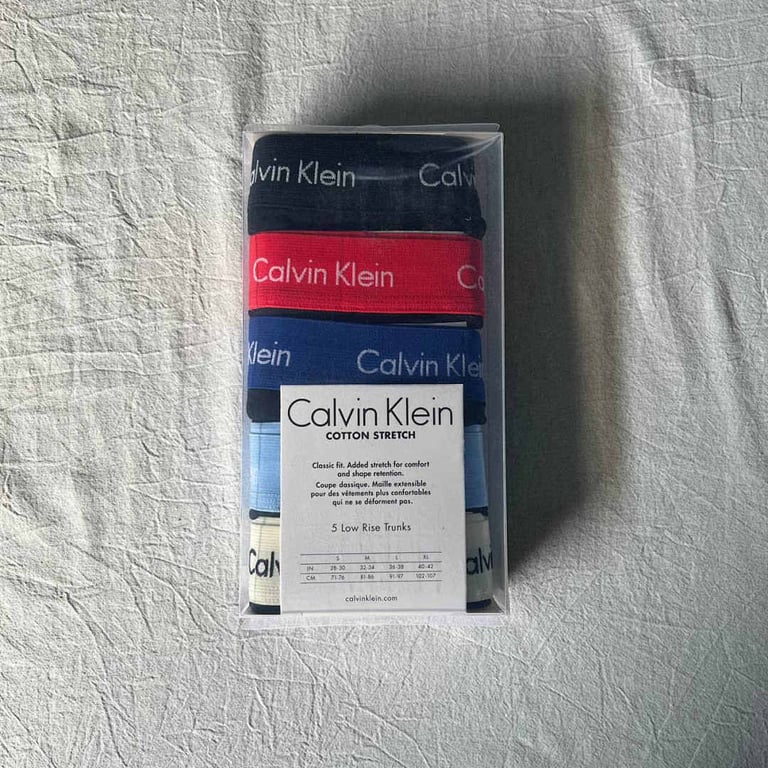 Calvin Klein Cotton Stretch Low Rise Trunks 5-Pack - 6
