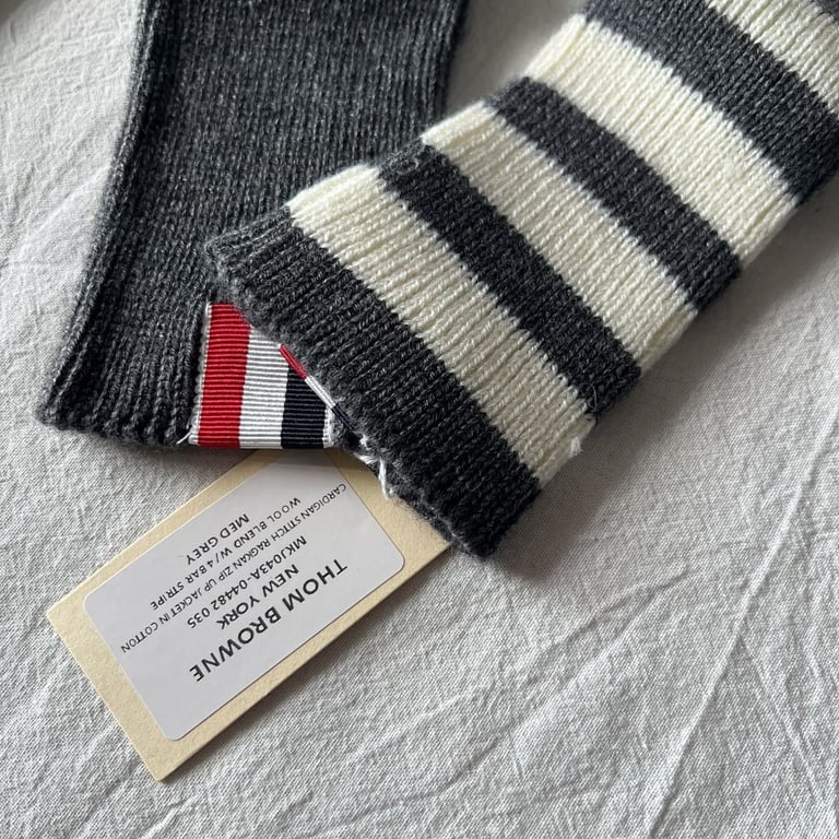 Thom Browne 4-Bar Stripe Wool Gloves - 3
