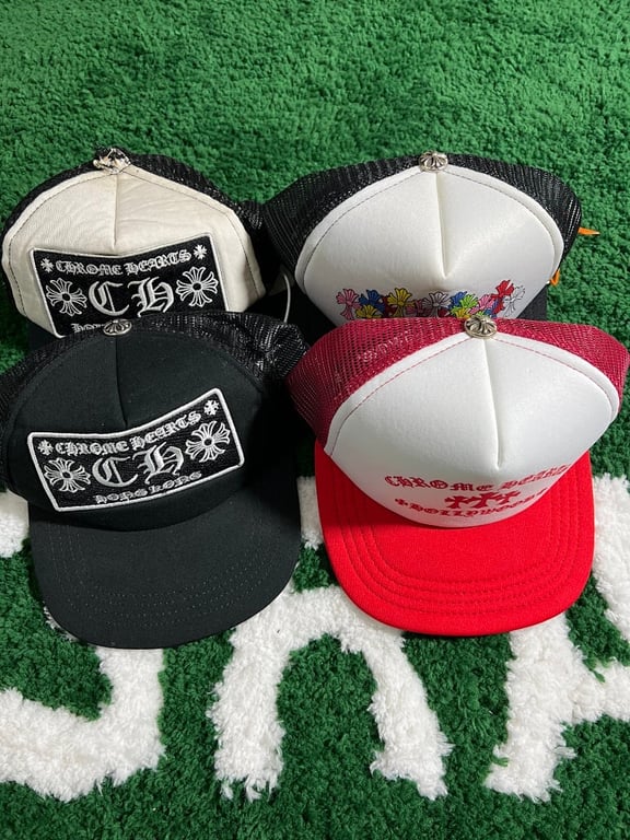 Chrome Hearts Silver Button Trucker Hat - 6