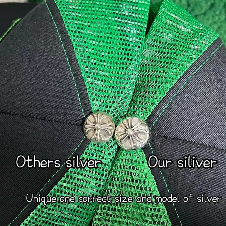 Chrome Hearts CH Hollywood Trucker Hat Black Green - 3
