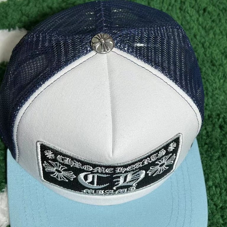 Chrome Hearts Miami Trucker Hat Light Blue - 2