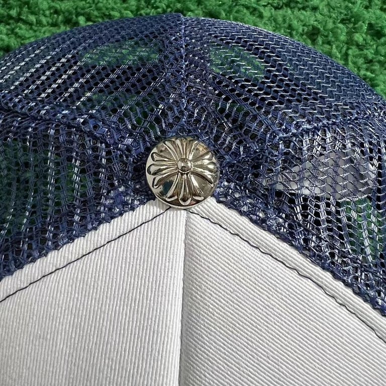 Chrome Hearts Miami Trucker Hat Light Blue - 12