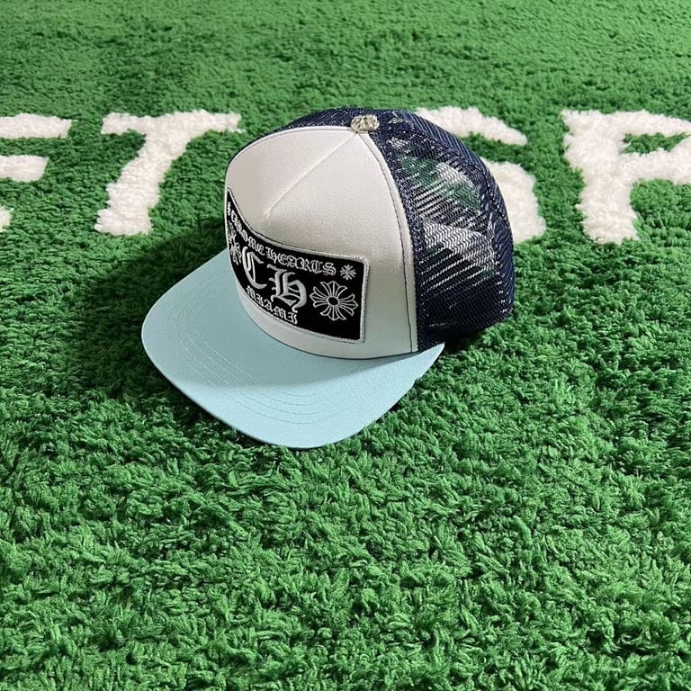 Chrome Hearts Miami Trucker Hat Light Blue - 16