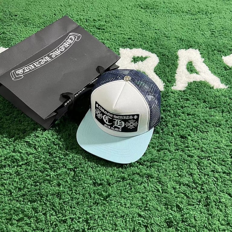 Chrome Hearts Miami Trucker Hat Light Blue - 6