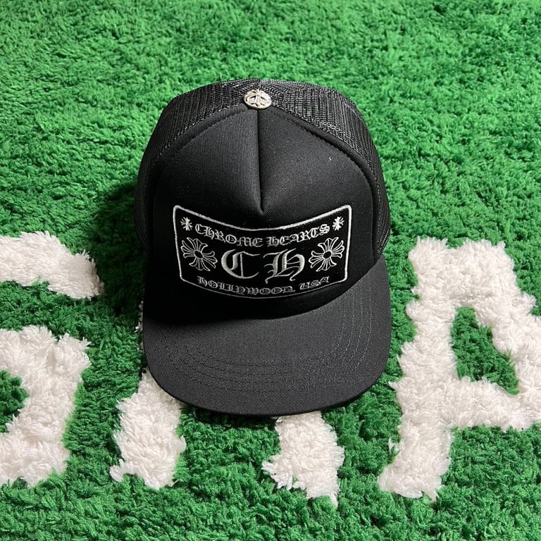 Chrome Hearts Classic Black Trucker Hat - 2