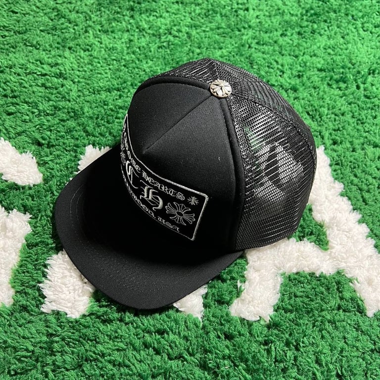 Chrome Hearts Classic Black Trucker Hat - 3