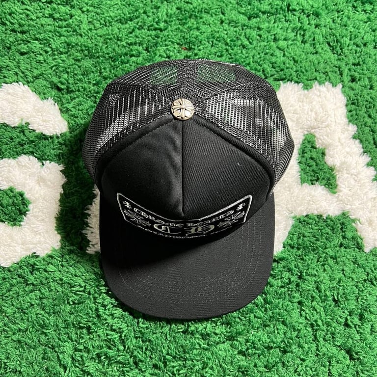 Chrome Hearts Classic Black Trucker Hat - 6