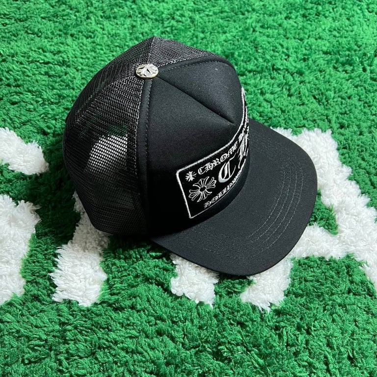Chrome Hearts Classic Black Trucker Hat - 7